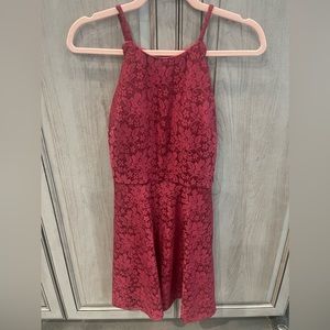 BCX Macy’s - Maroon Sparkle lace look Red dress Size 1